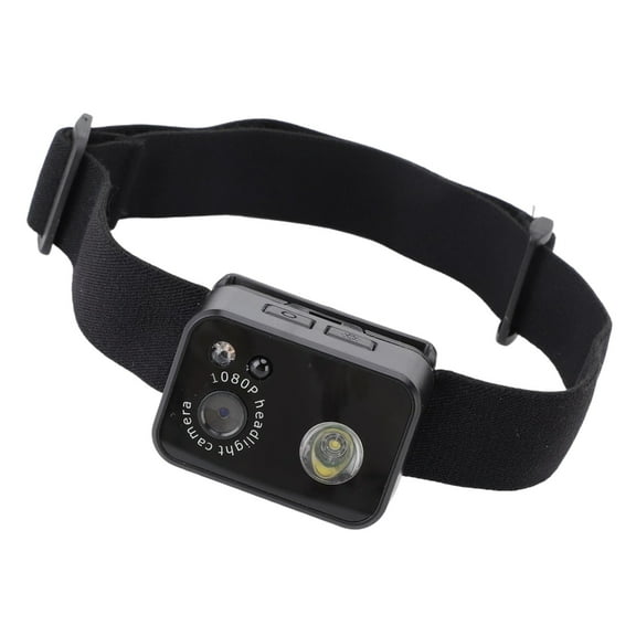 Yammee Wearable Headlamp Camera 1080P Recorder with 2MP Lens and Smartly Sensors Action Camera for Nighttimes Adventure Camera