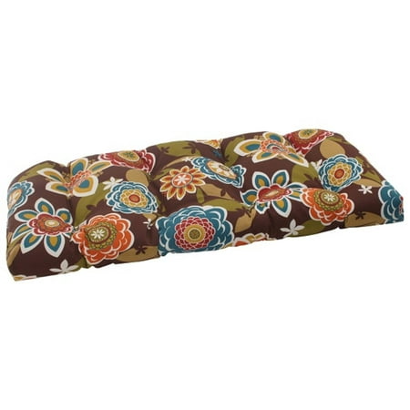 44" Tahitian Chocolate Outdoor Patio Wicker Loveseat Cushion