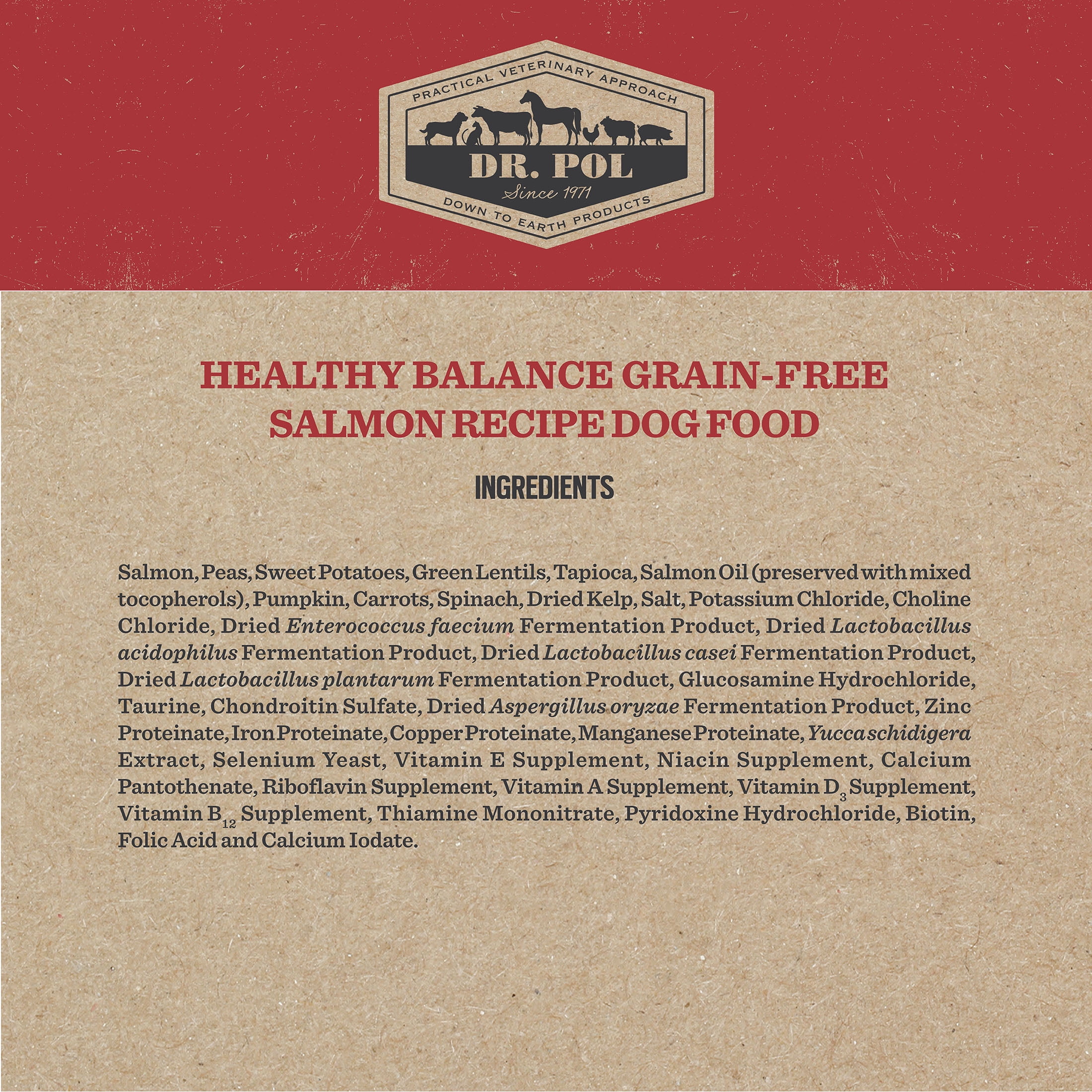 Dr. Pol Healthy Balance Limited Ingredient Grain-Free Salmon Recipe Adult Dry Dog Food, 12 lb. Bag
