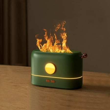 

2 in 1 Flame Humidifier & Aroma Diffuser Green
