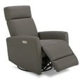 thumbnail image 2 of CHITA Power Glider Rocker Recliner with USB, Nursery Chair for Living Room, Faux Leather in Gray, 2 of 11