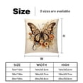 thumbnail image 5 of Butterfly Bed Pillow Covers Set - 2 Decorative Throw Pillow Patterns - Available in 16x16, 18x18, and 20x20 Inches for Any Occasion - Decorative Pillows, Bed Pillow, 5 of 6
