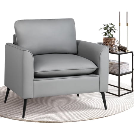 coewske modern faux leather accent product