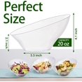 thumbnail image 2 of 12 Pack Clear Plastic Serving Bowls - 20 OZ Angled Serving Bowls Disposable for Chip,Candy,Salad & Fruit - Ideal for Party & Wedding, 2 of 4