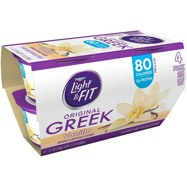 Dannon® Light & Fit® Greek Vanilla Nonfat Yogurt 45.3 oz. Cups