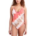 thumbnail image 3 of BCBGeneration Women's Standard One Piece Swimsuit with Adjustable Straps, Coral, Medium, 3 of 7