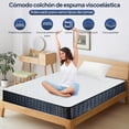 thumbnail image 3 of Colchón Individual Plus Híbrido - Memory Foam + Resortes Independientes, Ortopédico, Transpirable, para Solteros/Estudiantes/Departamentos, 3 of 4