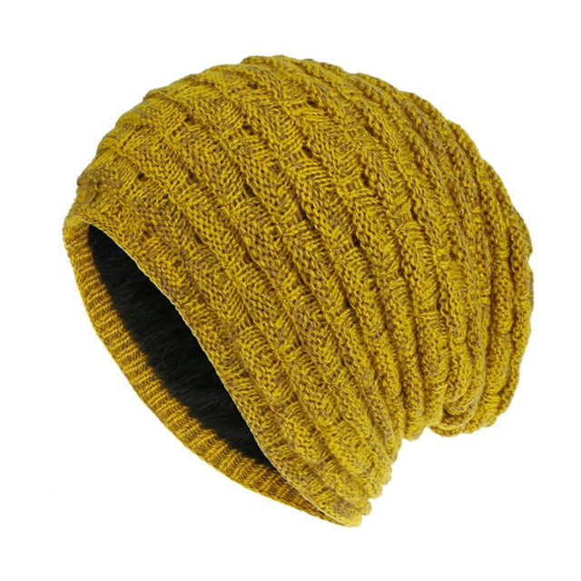 Coofit Tuque Décontractée Unisexe Chaude Créative Doublée en Molleton Bonnet Tricoté Tuque d'Hiver Décontractée