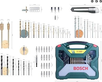 Bosch X50Ti Drill Bit Set (50-Pieces)