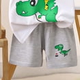 thumbnail image 6 of BOVXNPU Boys Girls Summer Clothing Sets, Children's Summer Small Print Short Sleeve Round-Neck Blouses 2-piece Set For Kids Summer Outfits, 6 of 6