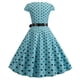 thumbnail image 3 of WILLBEST Vestidos Casuales para Mujer Verano Vestido de Fiesta Informal con Estampado de Lunares de Manga Corta para Mujer, Vestido de Fiesta de Noche de Los Años 50, Vestidos de Mujer Chica, 3 of 3