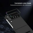 thumbnail image 2 of for Samsung Galaxy Z Flip4 5G Case, Armour Rugged Silicone TPU Bumper Tough PC Cover Galaxy Z Flip 4 with Kickstand, Military Shockproof Phone Case for Samsung Z Flip4 Black, 2 of 12