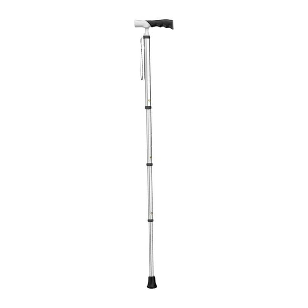 Bastones de trekking de montaña retráctiles ultraligeros para hombres y mujeres, bastones antideslizantes para caminar, para excursionistas, viajes y Plata