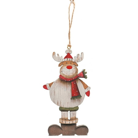 

Sorrowso Wooden Hanging Christmas Tree Elk Pendant Ornament New Year Xmas Party Home Decorations