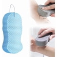 thumbnail image 1 of Magic Exfoliating Sponge, Super Soft Reusable Bath Sponge (Blue, 1PC), 1 of 7