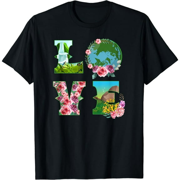 Love Love Earth Day Planet World Anniversary Environmental T-Shirt