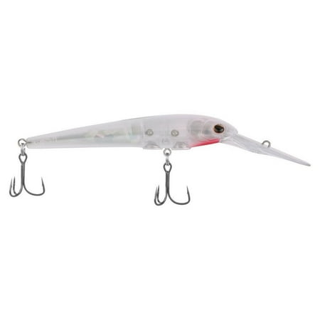 Berkley Deep Hit Stick Fishing Lure Flashy Pearl 1/2 oz 4.25in Wide Aggressive Tail Action and Beefier Profile Equipped with Sharp Fusion19 Hook