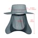 thumbnail image 3 of Gorra de sol para hombre, sombrero de pesca, protección UV para exteriores de secado rápido con solapa para cubrir el cuello y la cara Fridja  nalpqowj1289, 3 of 6