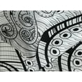 thumbnail image 4 of Ambesonne Octopus Quilted Bedspread Set 3 Pcs, Style Mandala Motif, Queen Size, Black White, 4 of 5