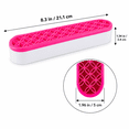 thumbnail image 2 of ABPETE Silicone Makeup Brush Holder, Multipurpose Desktop Organizer with Flexible Slots for Pens, Painting Brushes and Sewing Tools, Rose Red, 8.3 x 1.96 x 1.34 in, 2 of 7