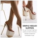 thumbnail image 4 of BRIGHTFUFU 1 par moda sandalias de tacón súper altas plataformas impermeables zapatillas de talón alto, 4 of 7