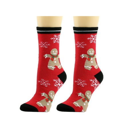 

Carolilly Christmas Women In-tube Socks Soft Warm Cartoon Printed Socks Gift