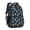 Robot and Dots, variant on Robot and Dots Blue Pattern Cute School Backpack Bag with Padded Back and Adjustable Shoulder Straps 16.9 X 12.6 X 5.9 Inches