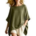 thumbnail image 2 of Bixock Women's Maternity Tops 3/4 Sleeve Pregnant Tops for Plus Size Women Crew Neck Blouse Soft Breathable Maternity Shirts Comfortable Maternity Clothings, 2 of 5