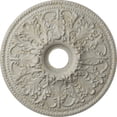 thumbnail image 1 of Ekena Millwork 23 7/8"OD x 4"ID x 2 1/8"P Ashley Ceiling Medallion (Fits Canopies up to 4 3/4"), Hand-Painted Pot of Cream Crackle, 1 of 6