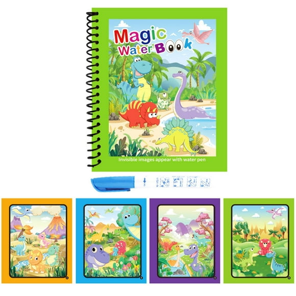 Libro infantil para dibujar con agua, reutilizable, rompecabezas para guardería, libro para colorear, libro ilustrado para bebés, repetible, con agua.