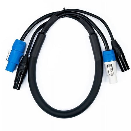 UPC: 0819730018182 | American DJ 3 ft. 3-Pin 12 AWG DMX & Powercon Link Cable