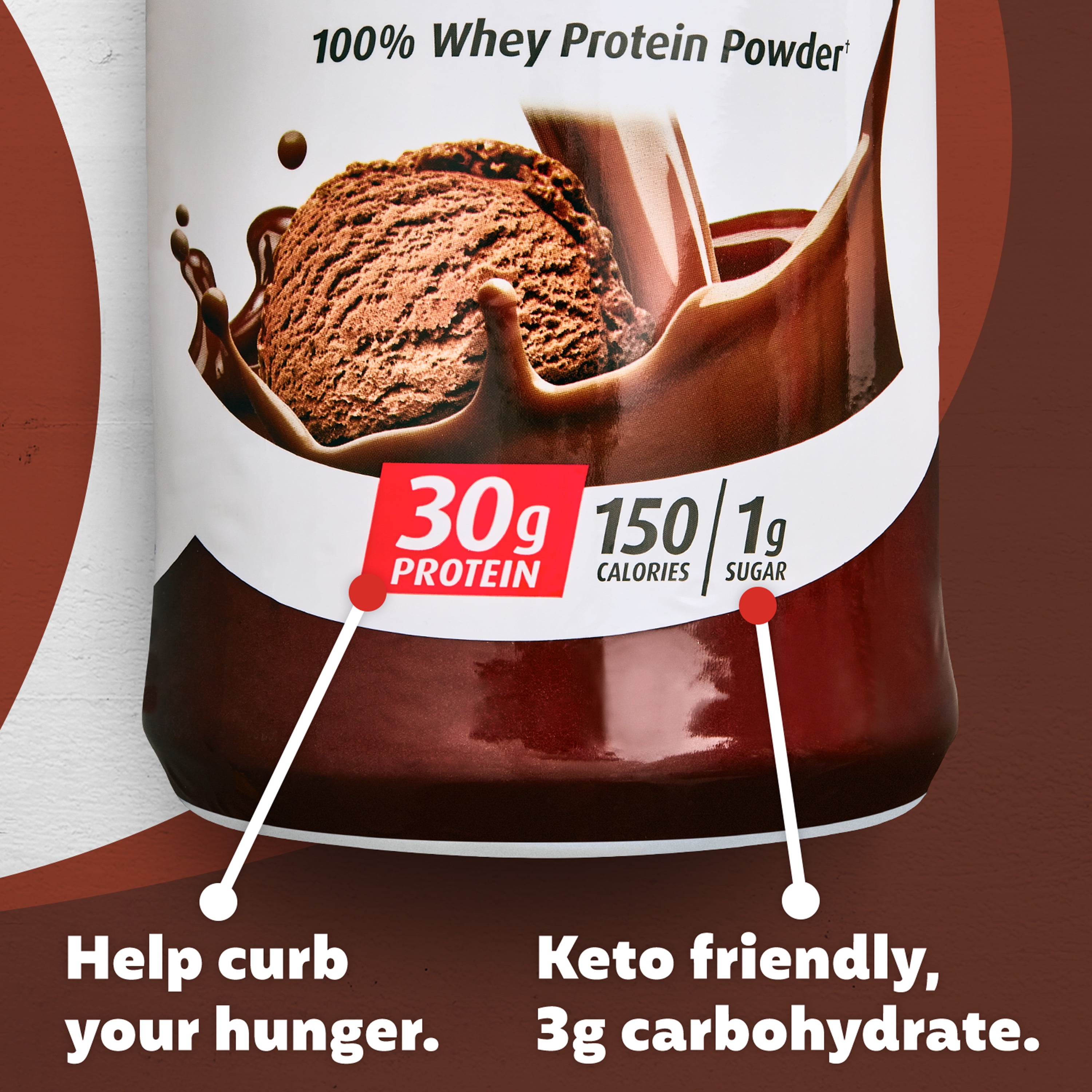 Premier Protein 100% Whey Protein Powder, Chocolate Milkshake, 30g Protein,  24.5 Oz, 1.5 Lb