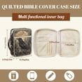 thumbnail image 5 of FOR U DESIGNS Raven Tree Moon Print Bible Cover for Women Men Bible Case Large Capacity Church Bag Bible Protective Tote Bag Bible Organizer Case with Zipper Pocket, 5 of 7