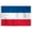 2x3 ft Nylon Flag, variant on AGAS Yugoslavia Flag 4x6 inch - 11" Plastic Pole 100% Polyester Stitched Edges Yugoslavian Mini Flag on a Stick