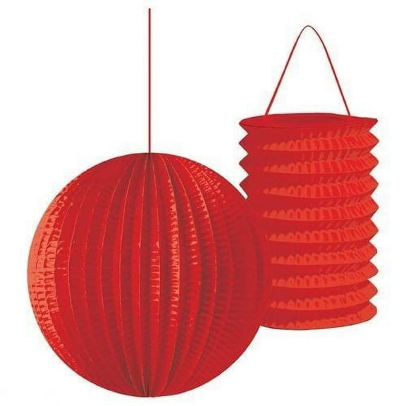 Red Paper Lanterns (2ct)