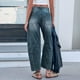 thumbnail image 3 of WILLBEST Jeans Mujer Pantalones Vaqueros de Tiro Medio para Mujer, de Pierna Ancha, Estilo Boyfriend, Holgados, Elásticos y Cómodos, Con Bolsillos Funcionales. Extra Grande, 3 of 8