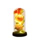 thumbnail image 2 of Xihbxyly Rosa de San Valentín, Flor Eterna En Cúpula de Cristal, Luz Led de Colores, Regalo Romántico para Ella, Sorpresa para El Día de La Madre o Aniversario, Base Negra, Tamaño 21 X 11 Cm, 2 of 6