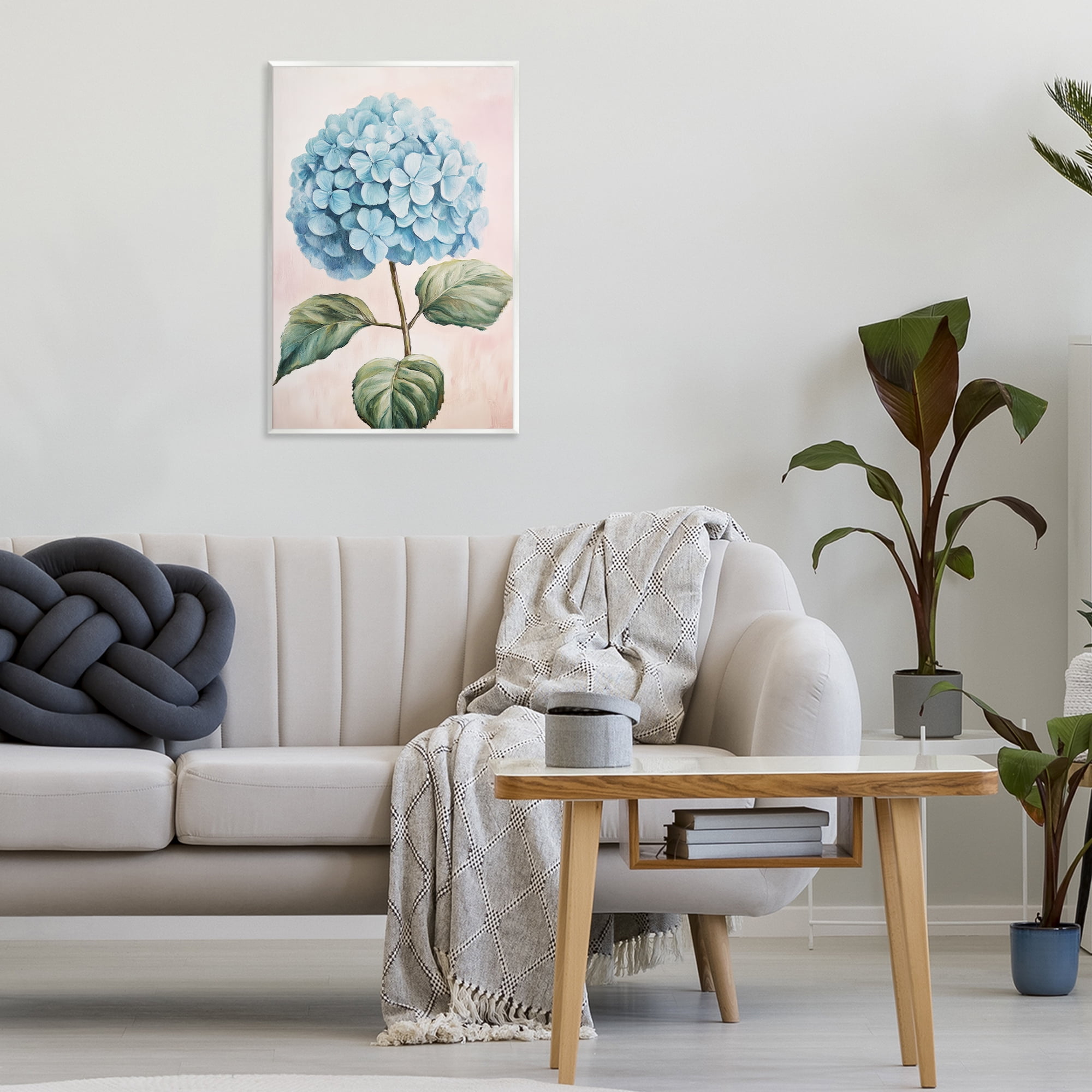 Stupell Industries Delicate Baby Blue Hydrangea Wall Plaque Art, design by Petal Prints Design