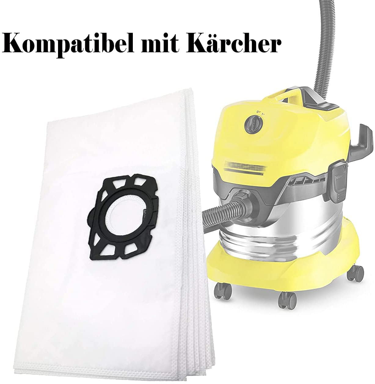 6PCS Vacuum Cleaner Dust bags & 1 Filter for Karcher MV4 MV5 MV6 Replacements 
