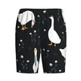 thumbnail image 4 of Naloa Fashionable Goose Men's Short Pajama Pants, Lounge Comfort Shorts with Elasticized Waistband and Side Pockets - XX-Large, 4 of 9
