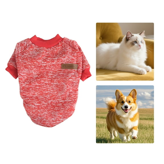 GASTROPOD Dog Clothes,Polyester Dog Clothes for Small Dogs,Comfortable and Skin Friendly Puppy Clothes,Red,S