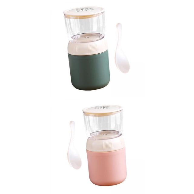 Contenedor de Yogur Contenedores de Portátiles de Acero Inoxidable para Adultos de Leche+Contenedor de Yogur Contenedores de Portátiles de perfecl Envase de yogur