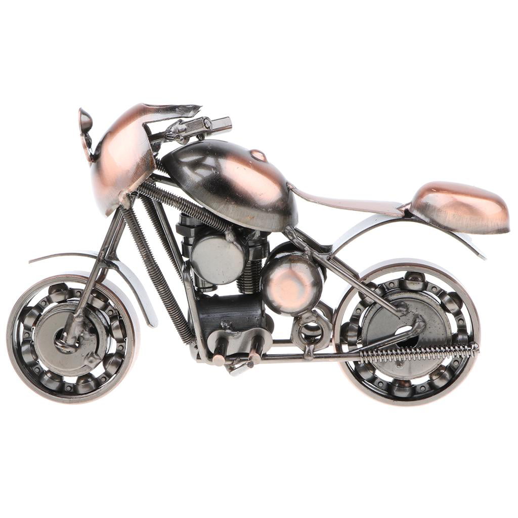 Handmade Tricycle Motorcycle Tank Motorbike Model Metal Art Craft Home Bar Decor 