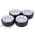 thumbnail image 6 of 4Pcs RC Car Tires High Durability Wear Resistant Eco-friendly Reusable Simple Installation Decorative Plastic 1/10 Drift Car Wheels RC Vehicle Parts RC Car Supplies, 6 of 7