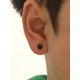 thumbnail image 1 of Fashionable and Popular Men Round Stud Earrings Stainless Steel Punk Hip Pop Style for Jewelry Gift and for a Stylish Look, 1 of 3