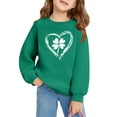 thumbnail image 3 of COM1950s Chandails en Molleton pour Filles, Garçons et Filles Imprimé Jour de la Saint-Patrick Col Rond Manches Longues Chandail en Molleton, 3 of 8