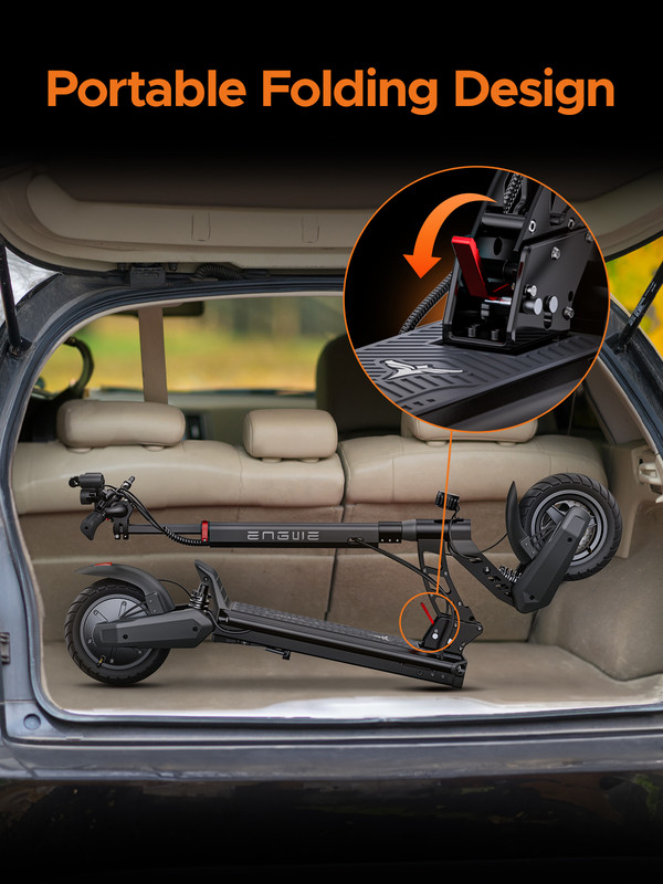 ENGWE Y400 Electric Scooter with 750W Motor up to 23 MPH and 25 Miles Range,10" Pneumatic Tire Folding Escooter for Adults,Black