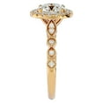 thumbnail image 4 of SuperJeweler 2 1/2 Carat Halo Moissanite Engagement Ring In 14 Karat Yellow Gold For Women, 4 of 6