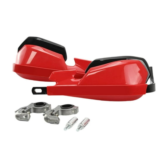 Dualoai Dirt Bike Handguards Aluminum Handlebar Protection for Dirt Pit Bike red