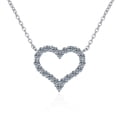 thumbnail image 5 of Colgante de plata de ley chapado en oro pt950 con forma de amor, collar de marea para mujer, accesorios colgantes, 5 of 5